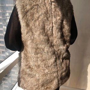 Faux fur vest
